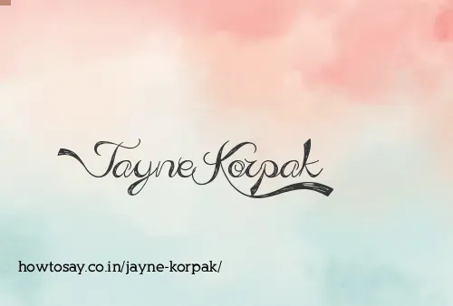 Jayne Korpak