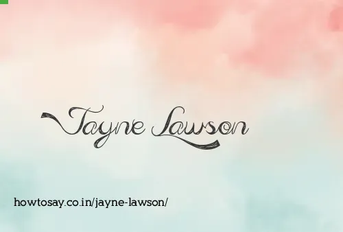 Jayne Lawson