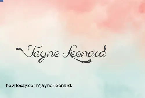 Jayne Leonard