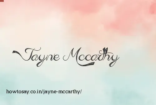 Jayne Mccarthy