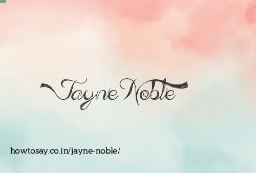 Jayne Noble