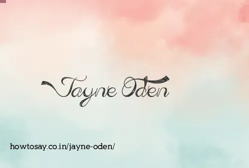 Jayne Oden