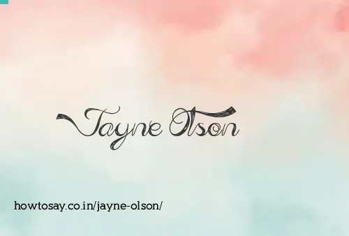 Jayne Olson