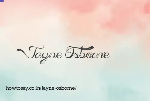 Jayne Osborne