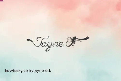 Jayne Ott