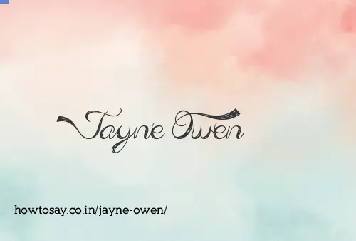 Jayne Owen