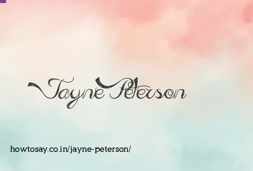 Jayne Peterson