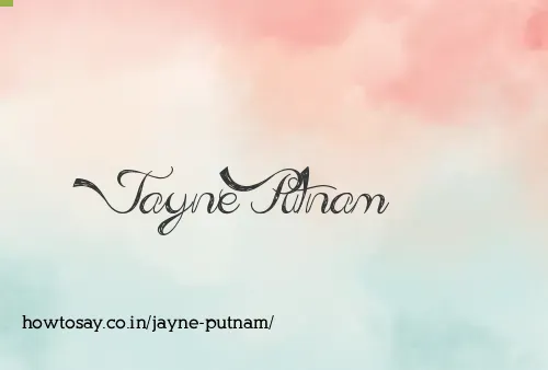 Jayne Putnam