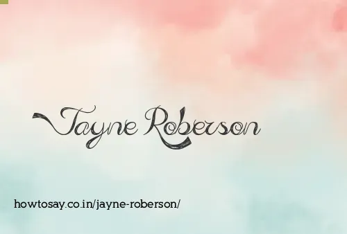 Jayne Roberson