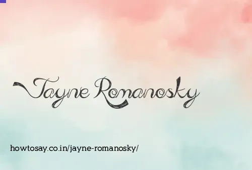 Jayne Romanosky