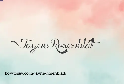 Jayne Rosenblatt