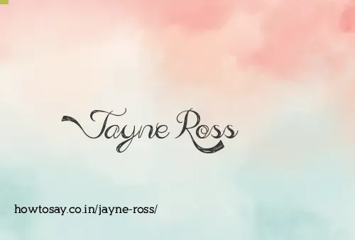 Jayne Ross