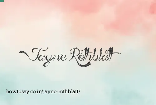 Jayne Rothblatt