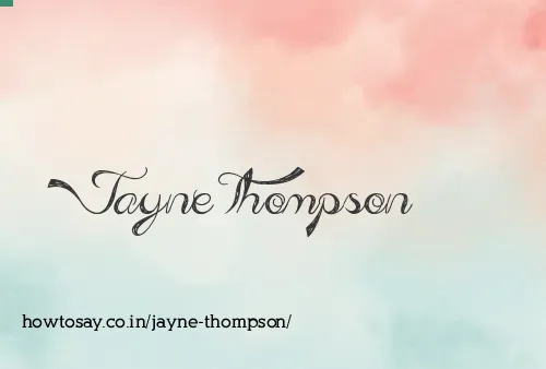 Jayne Thompson