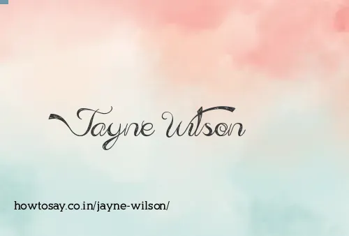 Jayne Wilson