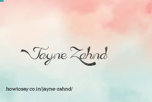 Jayne Zahnd