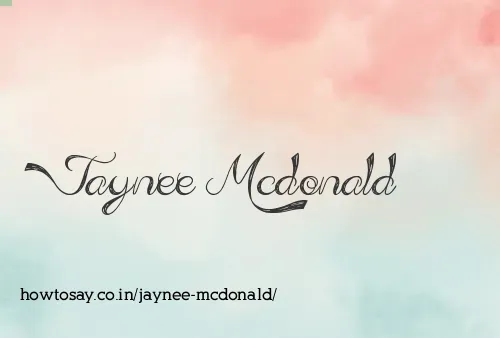 Jaynee Mcdonald