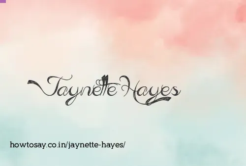Jaynette Hayes