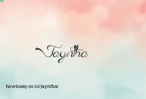 Jayntha