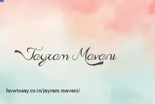 Jayram Mavani