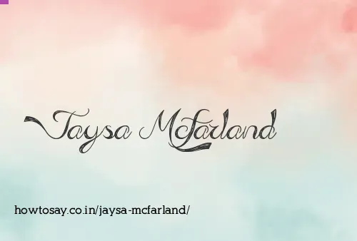 Jaysa Mcfarland