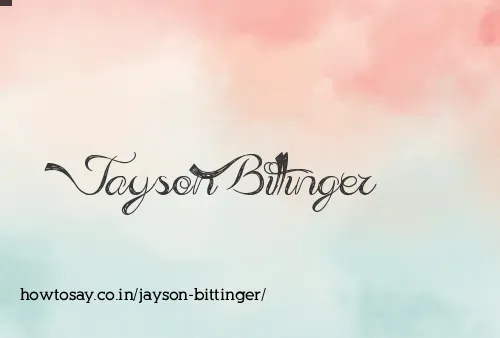 Jayson Bittinger