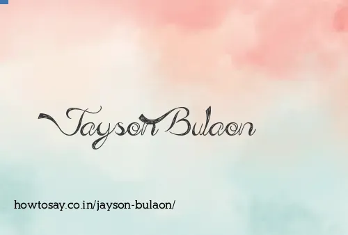 Jayson Bulaon