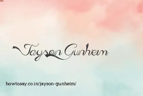 Jayson Gunheim