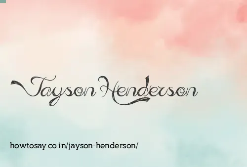 Jayson Henderson