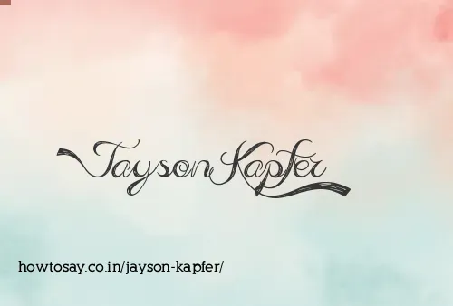 Jayson Kapfer