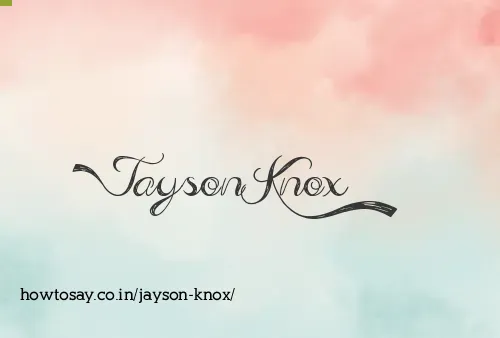 Jayson Knox