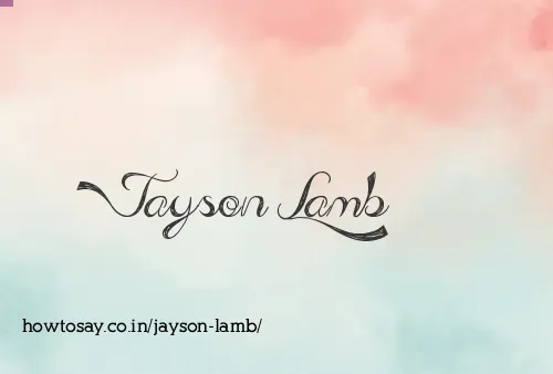 Jayson Lamb