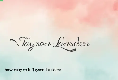 Jayson Lansden
