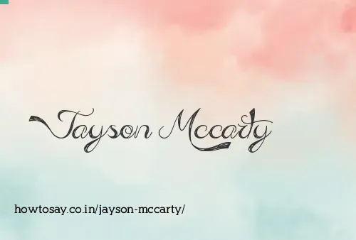 Jayson Mccarty