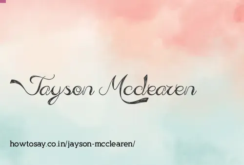 Jayson Mcclearen