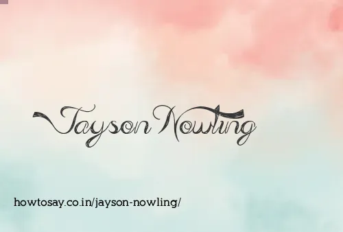Jayson Nowling
