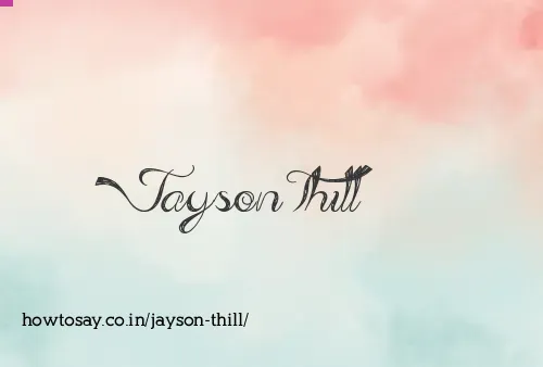 Jayson Thill