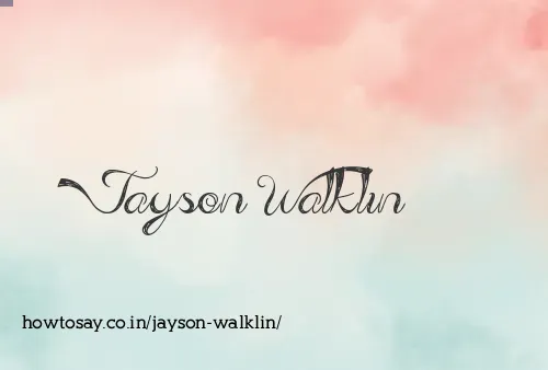 Jayson Walklin