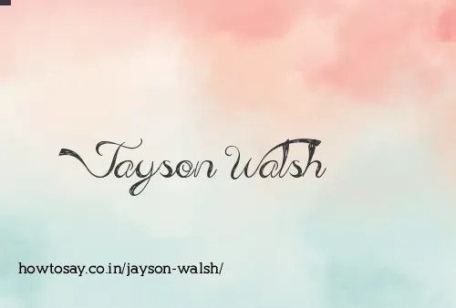 Jayson Walsh
