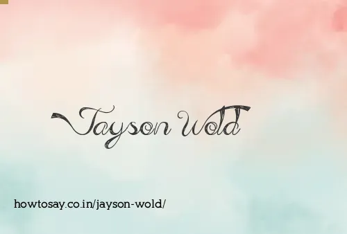 Jayson Wold