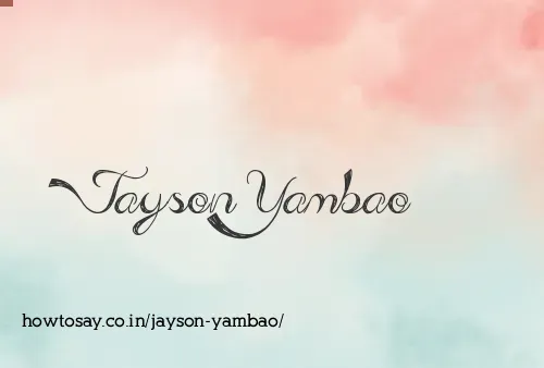 Jayson Yambao