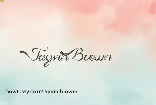Jayvin Brown