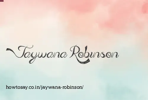 Jaywana Robinson