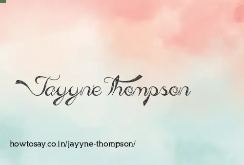 Jayyne Thompson