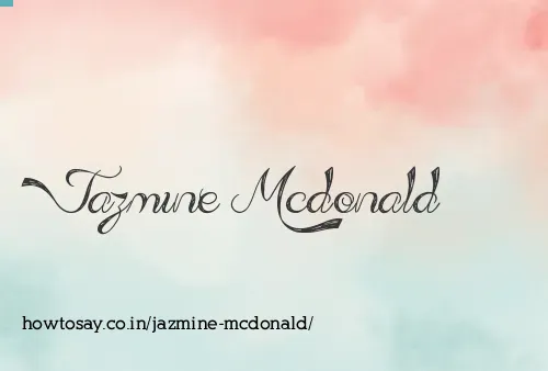 Jazmine Mcdonald