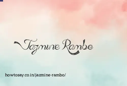 Jazmine Rambo