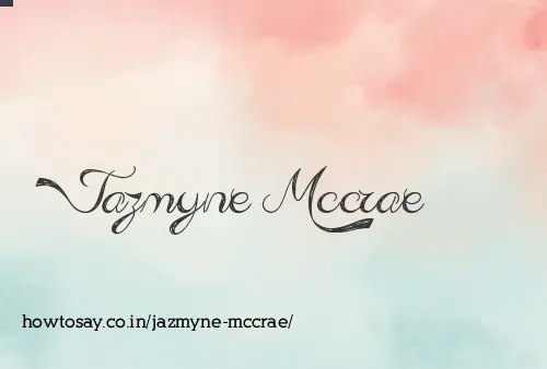 Jazmyne Mccrae