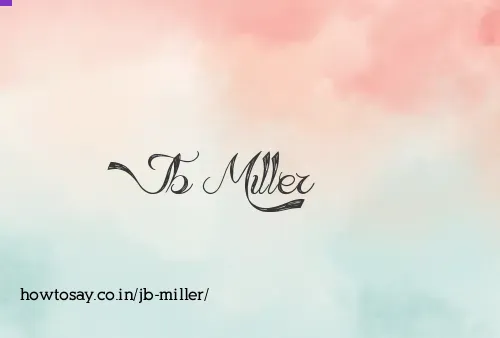 Jb Miller