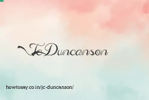 Jc Duncanson
