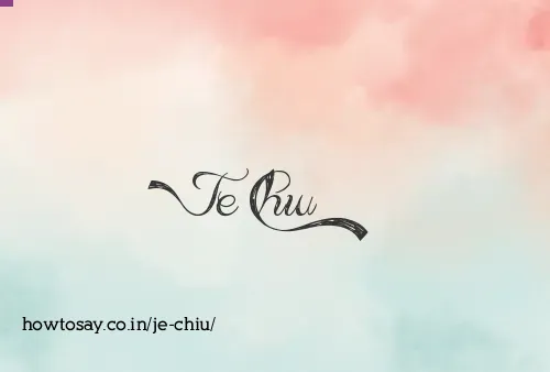 Je Chiu